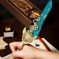 Quill Feather Pen and Ink Set