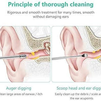 6 Pieces Ear Wax Removal Smooth Stainless Steel Kit